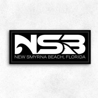 NSB - New Smyrna Beach - Wave Fin Logo